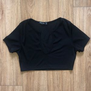 Black Crop Top